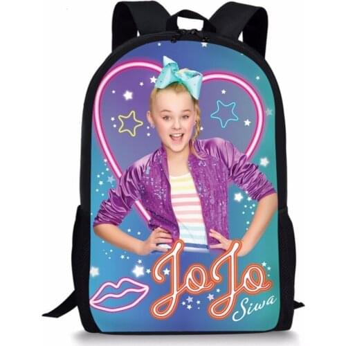 Hotest JOJO Siwa Printing Backpack For Teenagers Girls School Bags Men Women Bag Superstar Colorful Girls Backpacks
