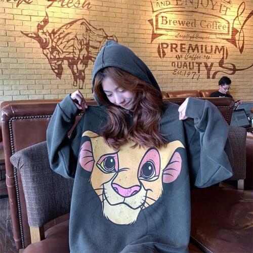 ZITY Sweatshirt Autumn Winter Women Loose Hoodies Pullover Vintage Warm Casual Outwear Hooded Streetwear Print