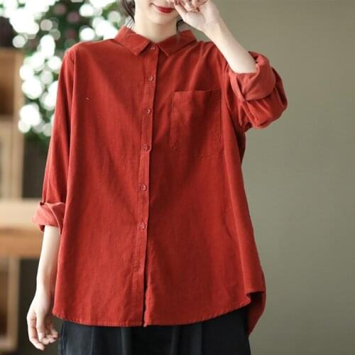 Женские вельветовые рубашки Uego China At AliExpress