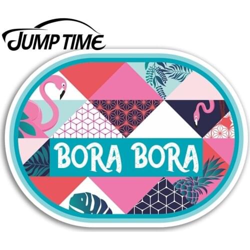Jump Time for Bora Bora Vinyl Stickers Cool Travel Sticker Laptop Luggage Waterproof Accessories Car Bumper Window Decal