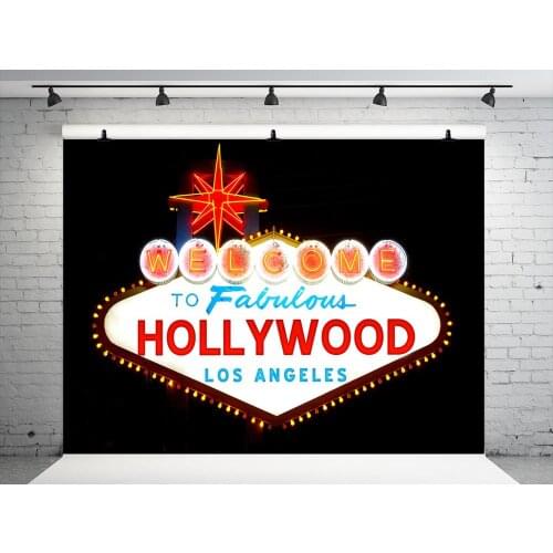 VinylBDS Hollywood Photography Background Casino Hollywood Stage Backdrop Picture Backgrounds For Photos Tapestry Studio