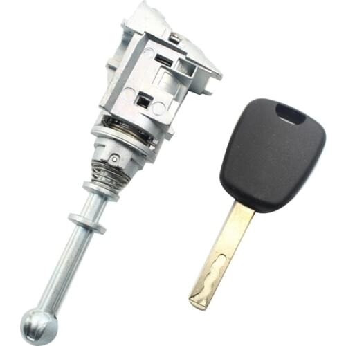 1Set Front Left Door Lock Cylinder Auto Door Lock Cylinder with 1 Key for Citroen C4 2004-2008 Picasso 2006-2008 C-QUATRE