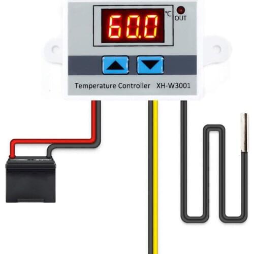 12V 24V 220V AC LED Digital Control Temperature Controller XH-W3001 For Incubator Cooling Heating Switch Thermostat NTC Sensor