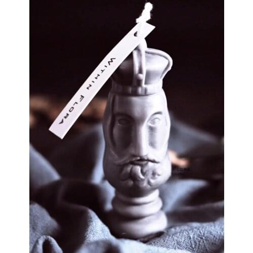 3D Portrait King and Queen Candle Silicone Mold Scented Candle Clay Moulds DIY Crafts Wax Mould able Ornaments