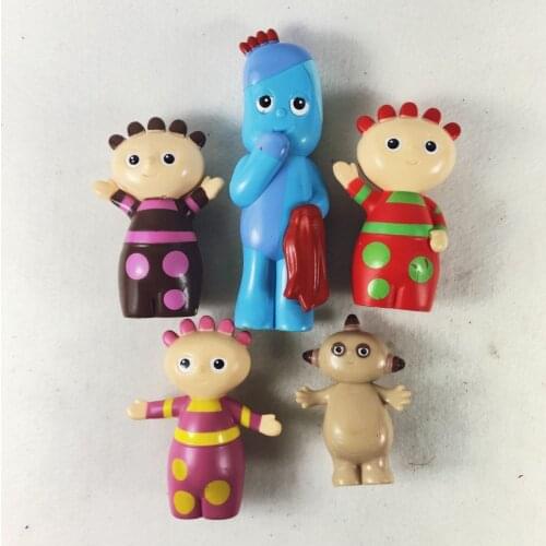 Lot of 5pcs Children TV Cartoon In the Night Garden Toys Iggle piggle Tombliboos Makka Pakka Dolls