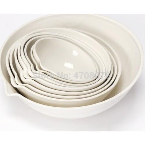 75ml 3pcs/pack Porcelain evaporating dish with spout round bottom Pan evaporation Lab for scientific experiments dia