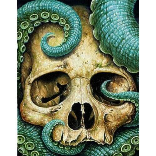 5D diamond painting skull octopus pattern Rhinestones painting diamond embroidery cross stitch kits full square mosaic picture