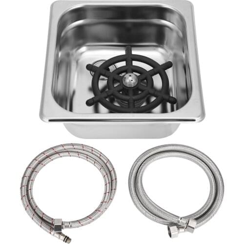 G1/2 Stainless Steel Automatic Cup Washer Cleaner Glass Rinser For Bar Pub RestaurantM