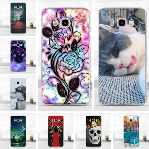 For Funda Samsung Galaxy J5 2016 Case Cover J510 J510F Soft Silicone TPU Phone Case For Capa Samsung J5 2016 Back Cover Cat Bag