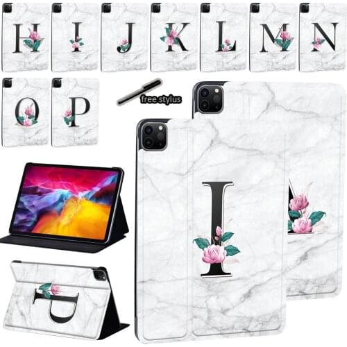 Tablet PU Leather Stand Cover Case for Apple IPad Pro 9.7"/Pro 10.5" /IPad Pro 11" 1st Gen/2nd Gen White Marble Series Pattern