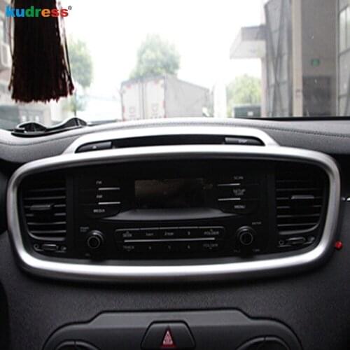 For Kia Sorento 2016 2017 2018 2019 ABS Matte Interior Centre Control Air Vent Cover Trim AC Outlet Frame Trims Car Accessories