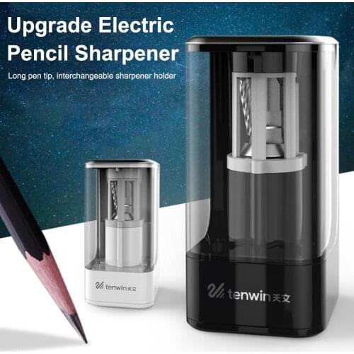 Electric Pencil Sharpener Auto Stop AC Adapter Operated Sharpener For No.2 Portable Sharpener For School Classroom/Office/Home