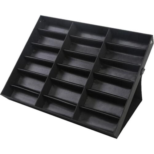 18 Grid Sunglasses Storage Box Organizer Glasses Display Case Stand Holder Eyewear Eyeglasses Box Sunglasses Case