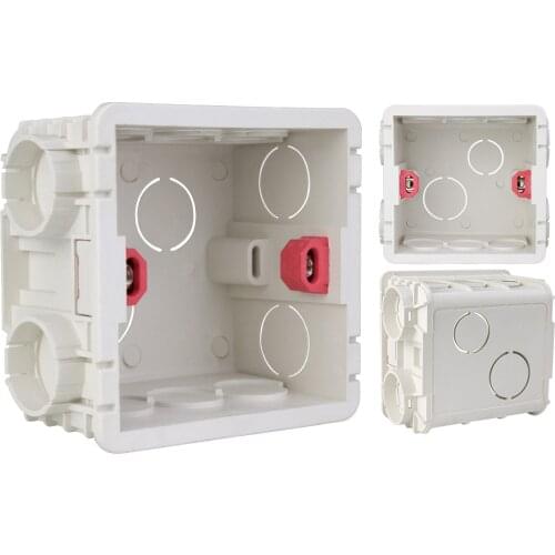 External Mounting Box 86mm*86mm Standard Wall Switch Socket Box Apply For 86 Dark Box Outfit Switch Stair Lighting Wall Surface