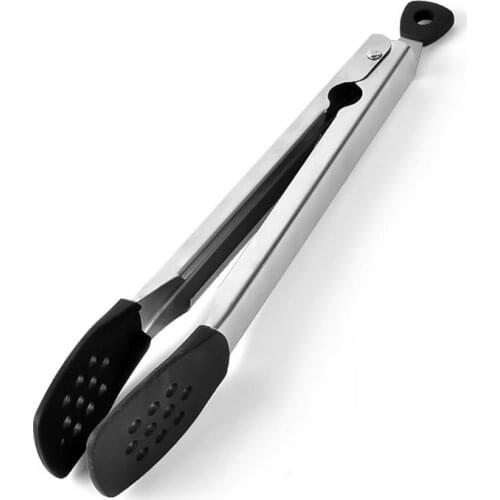 Food Tong Stainless Steel Kitchen Tongs Silicone Non-slip Cooking Clip BBQ Salad Tools Grill Cooking Tongs Kitchen Accessories