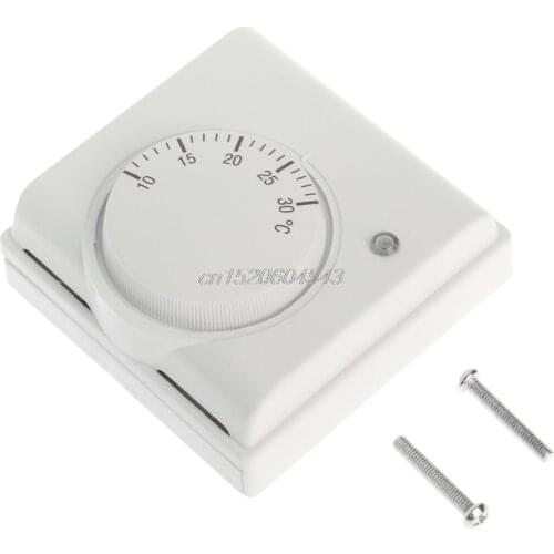 220V 6A Mechanical Room Thermostat Temperature Controller Air Condition and Floor Gas Boiler Heating R08 Whosale&DropShip