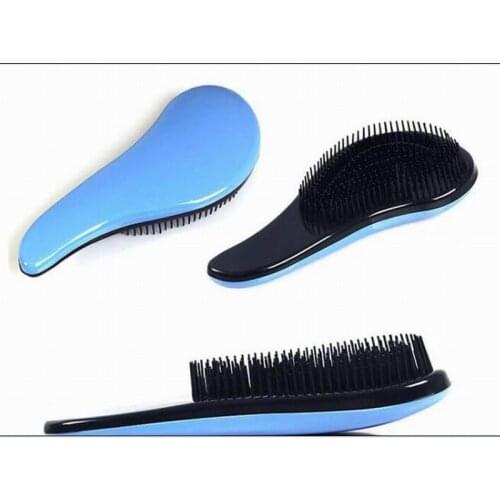 Fashion anti-static massage hair brush plastic detangle comb for hairdressing as hair care styling tool in salon drop ship
