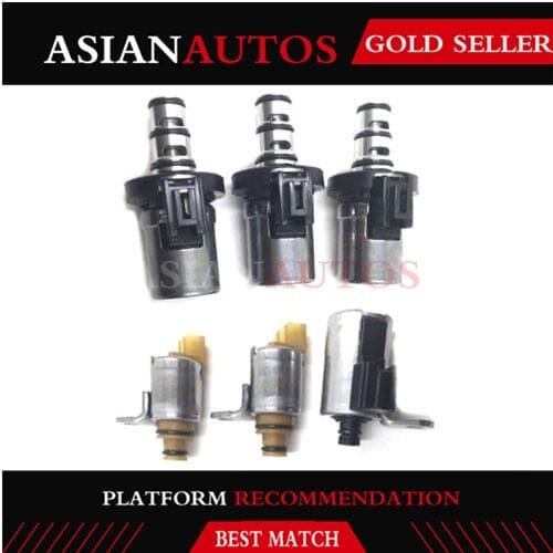 Set Of 6 Tested 4F27E Fnr5 Transmission Solenoid For Ford Sspcc Sspcb Sspca