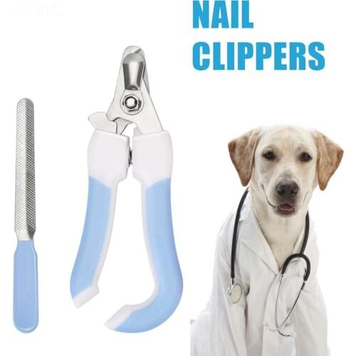 New Pet Cat Dog Nail Clipper Cutter Stainless Steel Grooming Scissors Clippers Claw Professional Nail Scissors with Lock