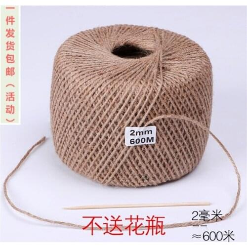 Hand woven hemp rope natural DIY manual accessories 5mm twine retro 10m jewelry cord binding rope