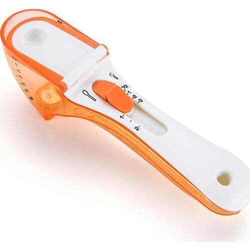 Adjustable Measuring Spoon With Scale Baking Accessories Kitchen Measuring Tools Seasoning Spoon Plastic Measuring Spoons
