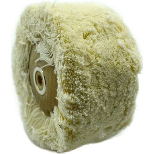 Dia 77mm Cotton Jewelry Polishing Polisher Brushes Wheel Dremel Rotary Tools