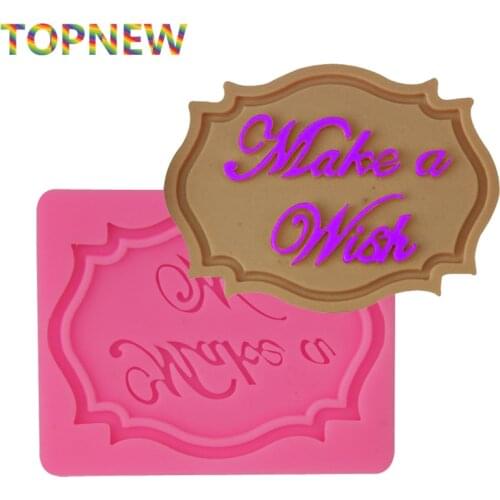 Make a Wish Frame Silicone Mold Jelly Chocolate Cake Decorating Fondant Craft Moulds