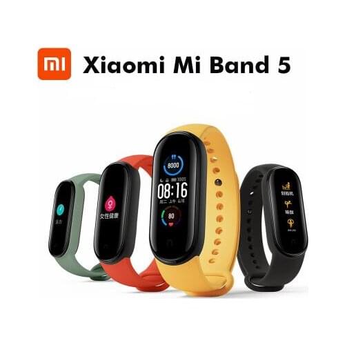 Xiaomi Mi Band 5 Smart Bracelet 4 Color AMOLED Screen Miband 5 Smartband Fitness Traker Bluetooth Sport Waterproof Smart Band