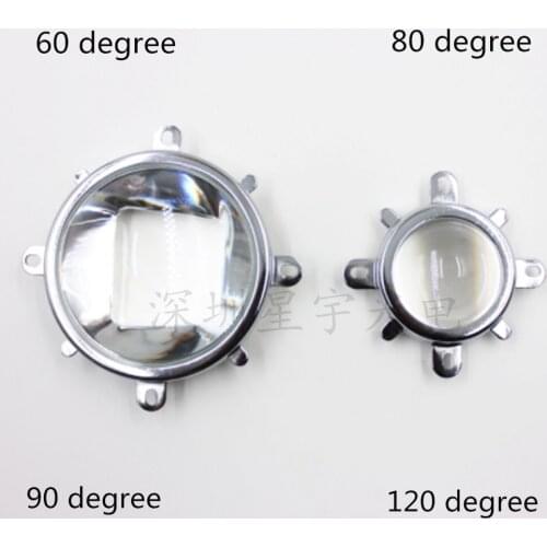 10 Set 20W 30W 50W 70W 100W 120W LED 44mm Lens + Reflector Collimator + Fixed Bracket High Quality