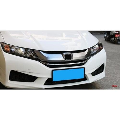 Higher star ABS chrome car front up grill decoration trim,grill bar For Honda City 2015-2018