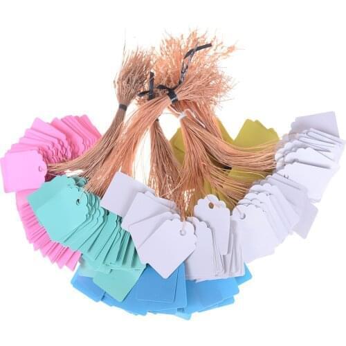 Colorful Gardening Labels ID Pendants 100pcs PVC Waterproof Flower Plant ID Tags Price Tags Hanging Marker Name For Garden Decor