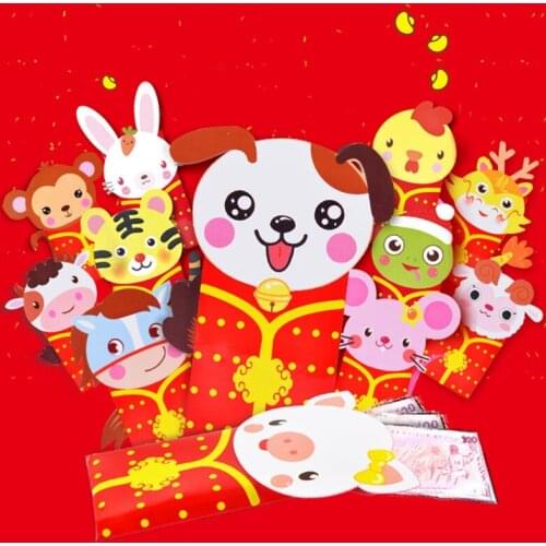 12 Chinese Lucky Red Envelopes 2021 Chinese Zodiac Year Of The Ox U7EE