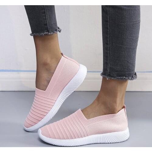 2021Women Sneakers Fashion Socks Shoes Casual White Sneakers Summer knitted Vulcanized Shoes Women Trainers