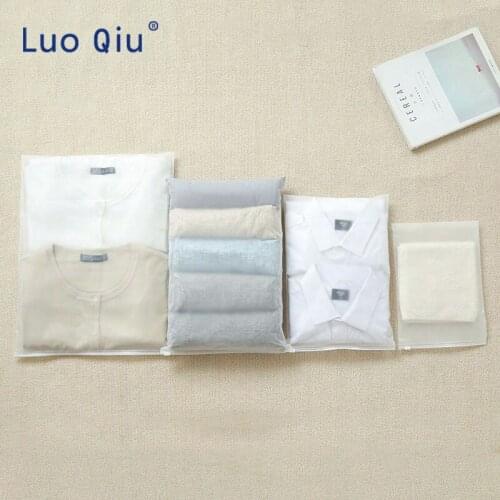 5 pieces Clear Self-adhesive Clothing Plastic Packaging Bag, Thick PE Bag for Apparel Shirts Jean