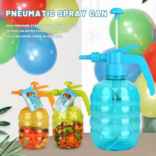 500PCS Water Balloons With Pump Bottle New Filler Large Capacity Air Water Easy Fill Portable Pump Station Water Games Balloons