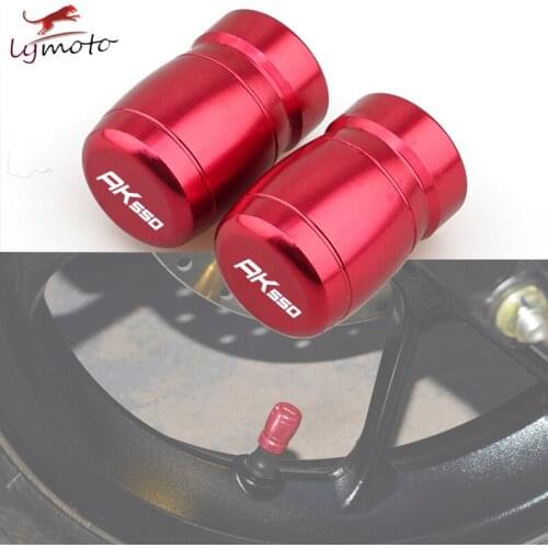 For KYMCO AK550 XCITING 250 300 350 400 400S 500 DownTown Motorcycle CNC Accessories Wheel Tire Valve Stem Caps Airtight Covers