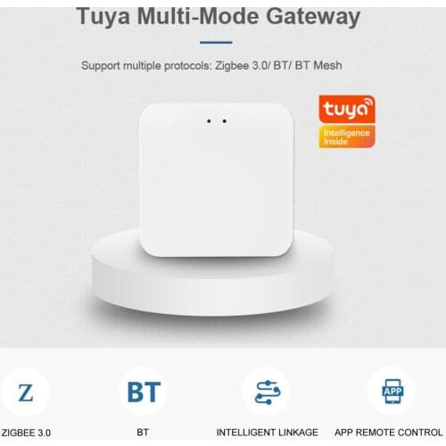 Multi-mode Wireless Gateway Smart ZigBee/ BT Gateway Smart Home Central Hub APP Remote/Voice/Group Control Multi-device Linkage