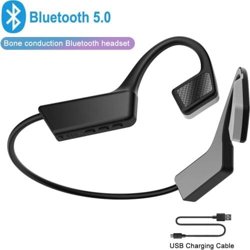 Bone Conduction Bluetooth Stereo Earphone TWS 5.0 Wireless Headphones IPX7 Waterproof Sport Headset With Microphon