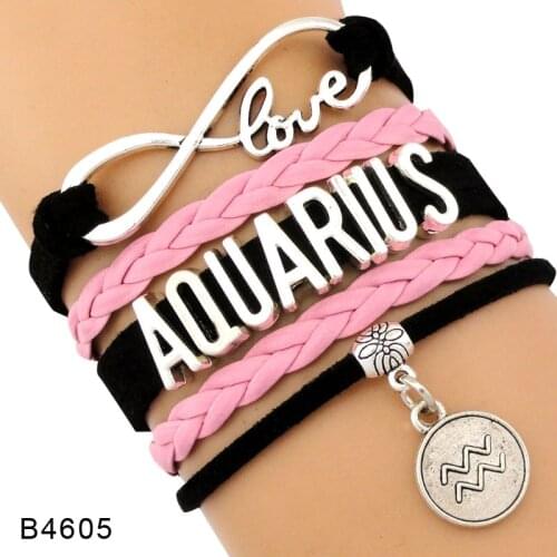 Zodiac Signs Capricorn Aquarius Pisces Aries Taurus Gemini Cancer Leo Virgo Libra Scorpio Sagittarius Mens Girls Women Bracelet
