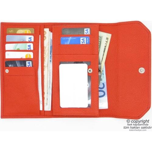 Genuine Leather Wallet | İsme Special Wallet | 18,5x10 | TM 980-1 Gift Wallet