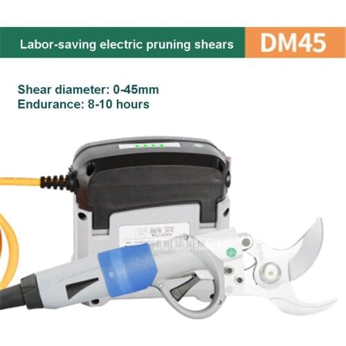 DM45 Electric Pruning Shears 36V4.8AH Lithium Battery Rechargeable Branch Shears Electric Branches Scissors 100-240V 25000rpm