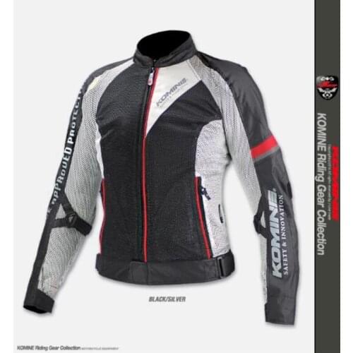New KOMINE JK098 Breathable Racing Grid Racing High Performance Drop-proof Clothing Motorcycle Riding Jacket 2