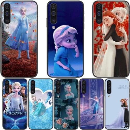 Elsa and Anna Frozen Phone cover hull For SamSung Galaxy S 8 9 10 20 S21 S30 Plus Edge E S20 fe 5G Lite Ultra black soft case