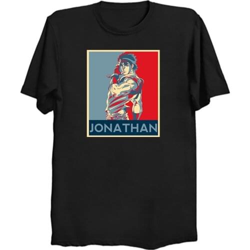 Dio Brando Jojos Bizarre Adventure T-Shirt Men Pure Cotton T Shirt Joestar Anime Kujo Blood Otaku Crusaders Short Sleeve Tee Top
