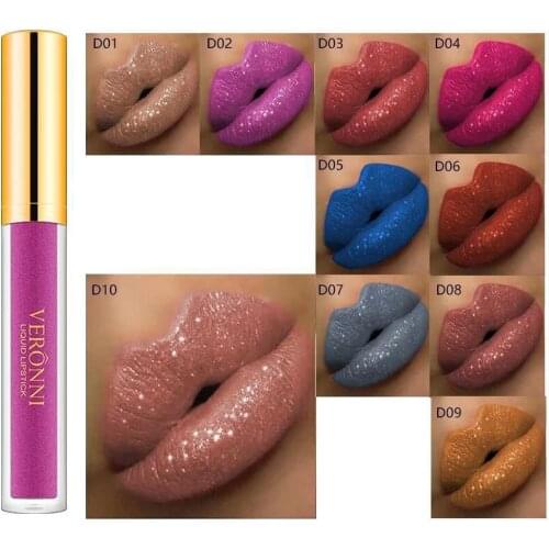 Diamond Pearl Magic Color Shiny Lip Glaze Matte Metal Lipstick Tube Newstyle Lipgloss