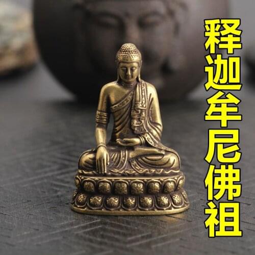 HOT SALE Southeast Asia Thailand Buddhist pocket travel efficacious Omnipotent Sakyamuni Buddha Amulet brass small buddha amulet
