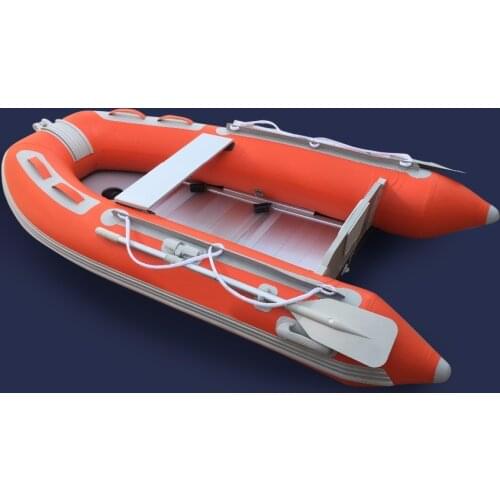 GTS260 Factory Direct Sale Aluminum Floor 2-Person Inflatable Rowing Boat