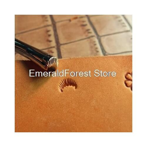 Leather carving printing tools DIY handicraft, hand-made leather, realistic tools, casting type, clear flavor printing tools