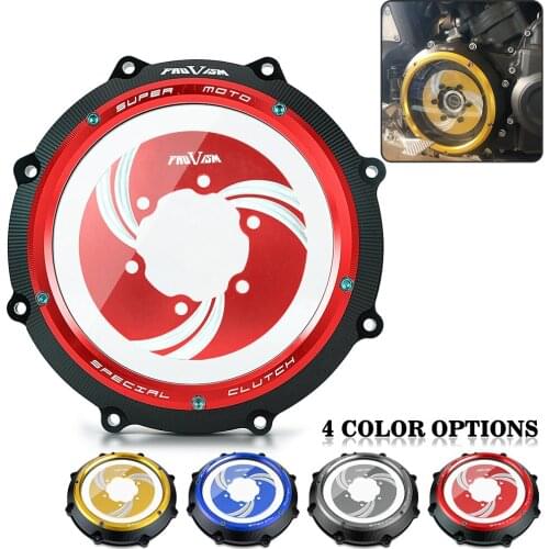 JAER CNC Racing Clear Clutch Cover & Spring Retainer R for Yamaha Vmax V MAX 1700 Vmax-1700 2009-2020 2019 2018 2017 2016 2015