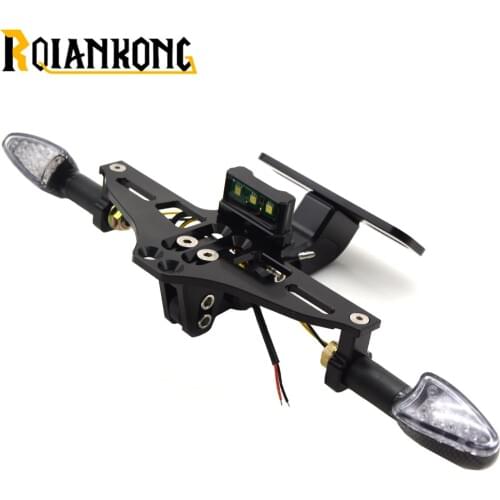 For YAMAHA YZF R25 R6 R125 z750 Z800 FZ8 FZ1 FZ6R ER-6N DUKE 125 250 390 690 990 Motor License Number Plate Frame Holder Bracket